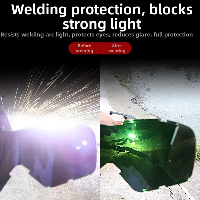 Заваръчна маска, монтирана на глава, PC материал, тегло 185 g, нива на затъмняване 92/18/15/5