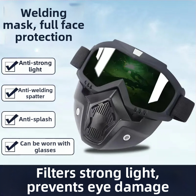 Suvirinimo kaukė, ant galvos užsidėjama, PC medžiaga, svoris 185 g, tamsinimo lygiai 92/18/15/5