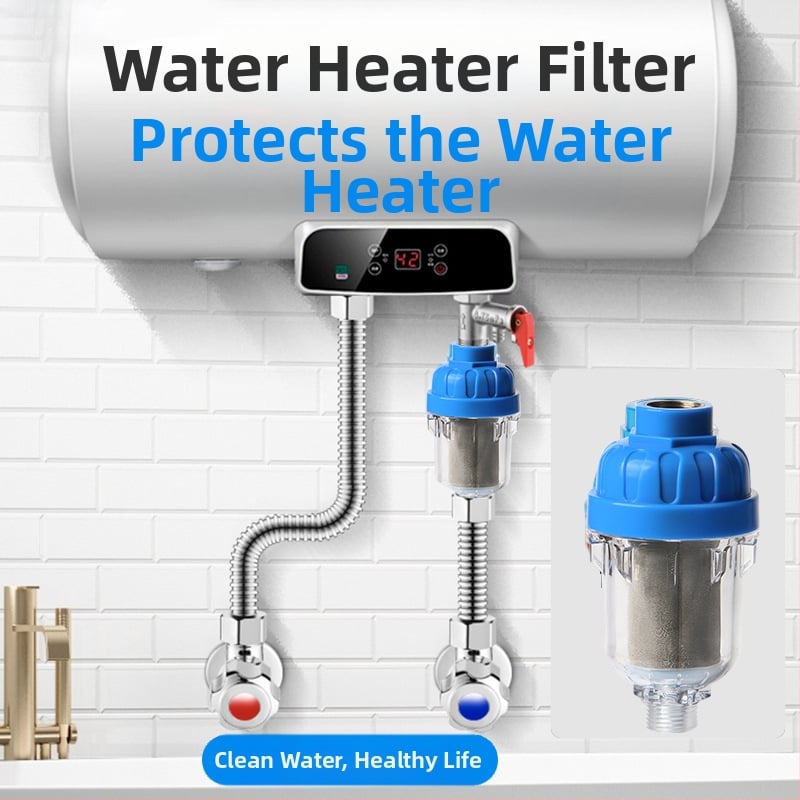 Nerūdijančio plieno išankstinis filtras vandeniui, mažas filtras, išankstinė filtracija, šalina kalcio nuosėdas, rūdą ir nuosėdas