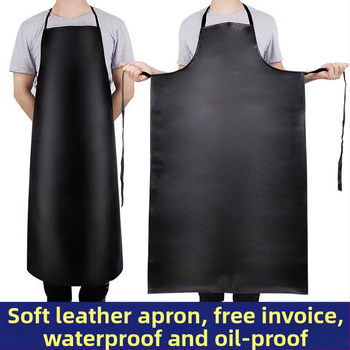 Ποδιά από PU δέρμα, αδιάβροχη, χωρίς μανίκια, μοντέρνος μινιμαλισμός