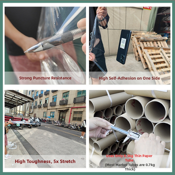 Qiwei LDPE индустриален разтегателен филм за опаковане – прозрачен защитен филм, персонализирана обработка