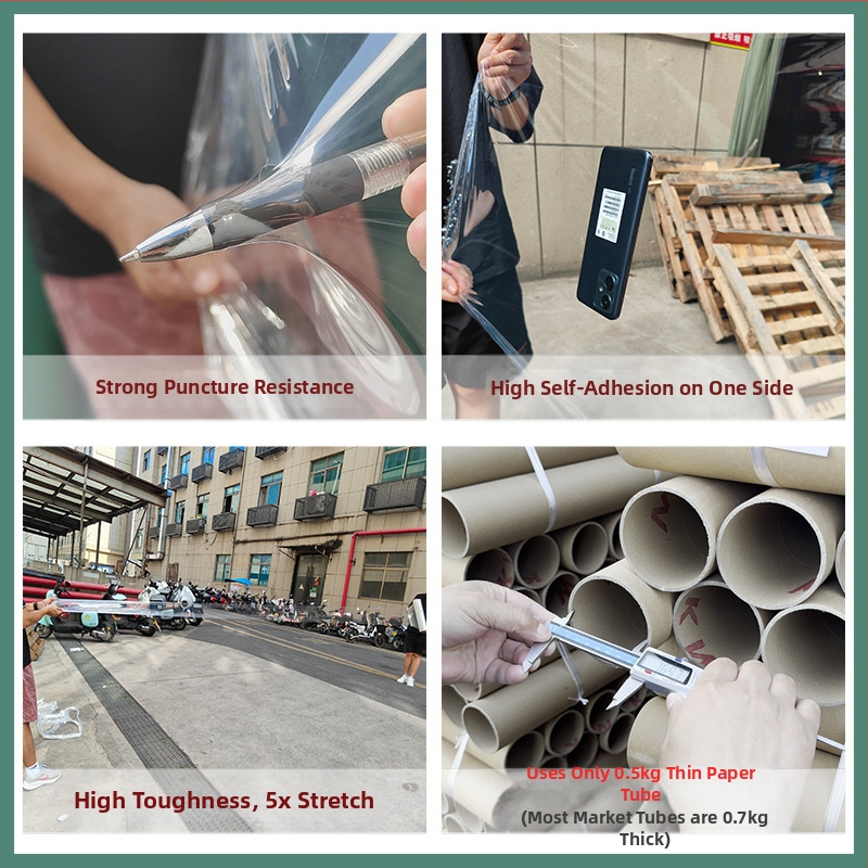 Qiwei LDPE индустриален разтегателен филм за опаковане – прозрачен защитен филм, персонализирана обработка