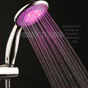 Dušo galva su temperatūros kontrole ir LED apšvietimu - ABS medžiaga, Modelis H0725, 0-90°C