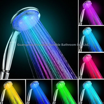 Dušo galva su temperatūros kontrole ir LED apšvietimu - ABS medžiaga, Modelis H0725, 0-90°C