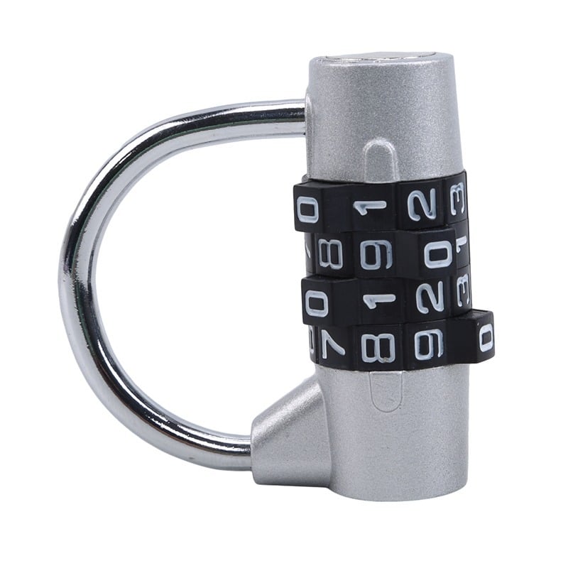 Κλειδαριά αριθμητική 4 ψήφίων για ντουλάπες, από κράμα ψευδαργύρου, πάχος μοχλού 4.8 mm, απόσταση μοχλών 36 mm