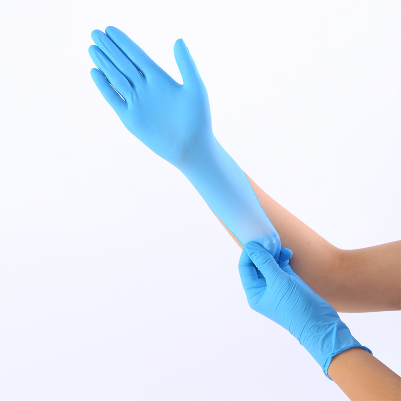 Vienkartinės nitrilo pirštinės – Maisto kokybės, Atsparios vandeniui virtuvėje, Storos ir tvirtos, 4–4,5 g, Hongrui