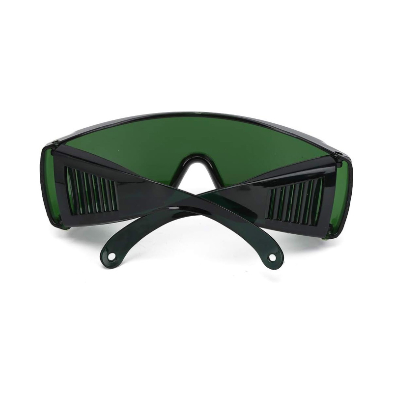 Lazerio apsauginiai akiniai akims — blokuoja 650 nm, 445 nm ir 405 nm bangos ilgius; svoris 80 g; pakuotė PE maišelyje.