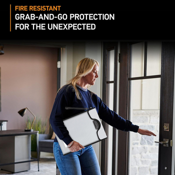 Four Seasons чанта за файлове и документи - огнеупорна и водоустойчива, с цип и ключалка, материал: силиконово влакнесто платно