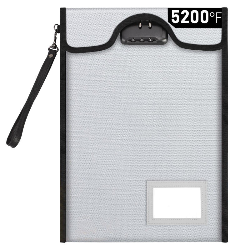 Four Seasons чанта за файлове и документи - огнеупорна и водоустойчива, с цип и ключалка, материал: силиконово влакнесто платно