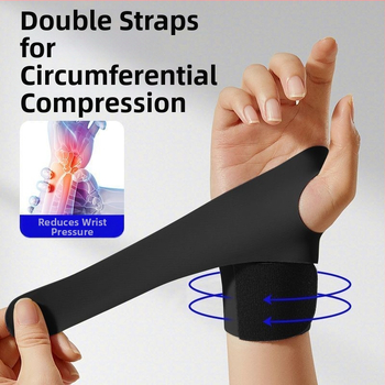 Регулируема киткова ортеза от спандекс – тънък дизайн, за бадминтон (материал: спандекс; спорт: бадминтон; категория: киткова ортеза; универсално приложение)