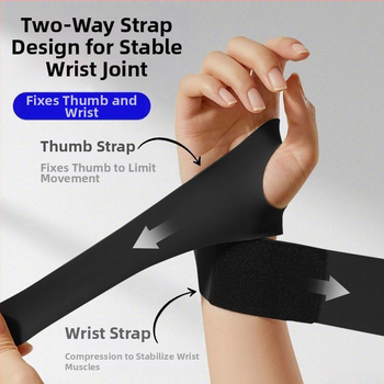 Регулируема киткова ортеза от спандекс – тънък дизайн, за бадминтон (материал: спандекс; спорт: бадминтон; категория: киткова ортеза; универсално приложение)