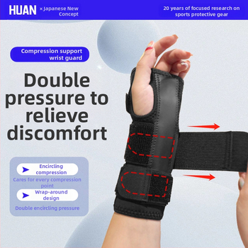 Λωρίδα καρπού με προστασία και σταθερή στήριξη, μοντέλο HA-003-HW, νεοπρέν/νάιλον, για τρέξιμο και γυμναστική