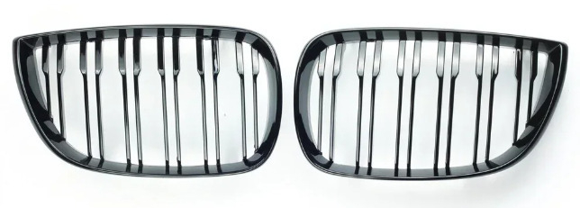 BMW 1 серия E81/E87 предна решетка за броня с двойни хоризонтални ленти, ABS пластмаса, за години 04-11