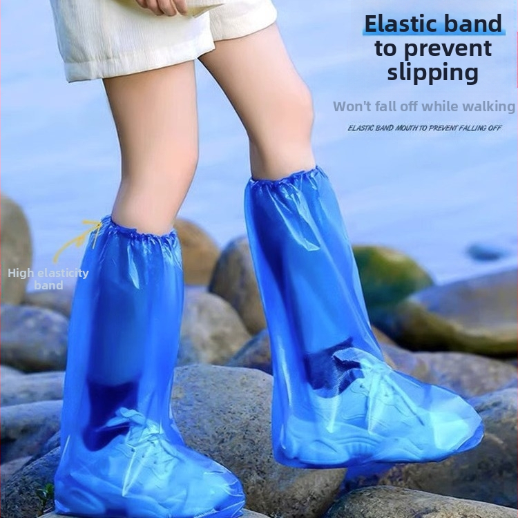 Покривала за обувки водоустойчиви, еднократни, за възрастни и деца, еластични, с висок маншет, пластмасови (EVA/гума)