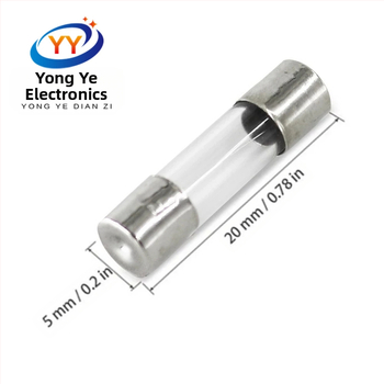 YONGYE стъклен предпазител, 0,2A–20A, смесен комплект, 100 броя