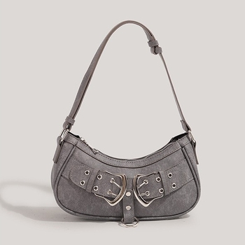 CHARHP&KEJNT Geantă crossbody din PU, formă orizontală pătrată, închidere cu fermoar, buzunar pentru telefon