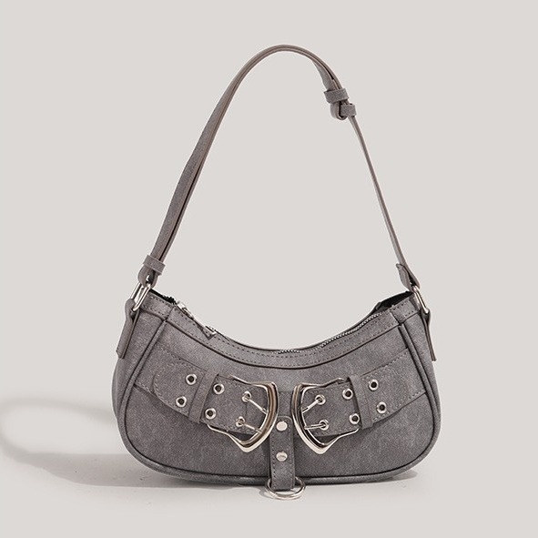 CHARHP&KEJNT Geantă crossbody din PU, formă orizontală pătrată, închidere cu fermoar, buzunar pentru telefon