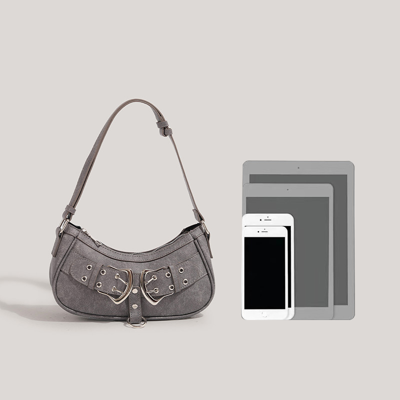 CHARHP&KEJNT Geantă crossbody din PU, formă orizontală pătrată, închidere cu fermoar, buzunar pentru telefon