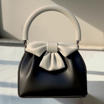 Geantă bucket PU, stil Fresh and Sweet, pentru uz zilnic, Iarna 2024