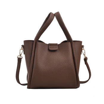 PU Tote чанта, урбан стил и простота, хоризонтална квадратна форма, капак за отваряне, вътрешен джоб