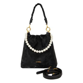 Geantă bucket pentru femei, din PU, stil național-literar, închidere magnetică, căptușeală poliester