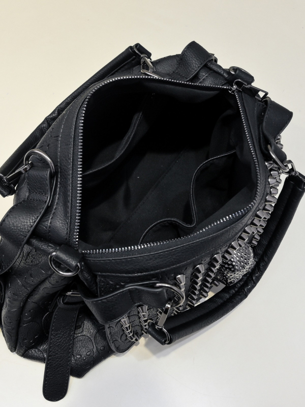 Unisex PU tote táska cipzárral, párnás forma, poliészter bélés, belső cipzáras zsebek, zseb a telefonhoz és az ID-hoz, egyetlen vállpánt