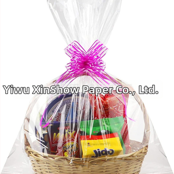 Прозрачна целофанова обвивка за опаковане на подаръци и занаяти от xinshow; персонализирана обработка, подходяща за цветя, опаковане на плодове и ръчно изработена хартия.