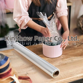 Прозрачна целофанова обвивка за опаковане на подаръци и занаяти от xinshow; персонализирана обработка, подходяща за цветя, опаковане на плодове и ръчно изработена хартия.