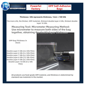 OPP skaidrus įpakavimo maišelis, lipnus, 100% grynas plastikas, logotipo spauda, vidinis įpakavimas, dulkių ir drėgmės apsauga
