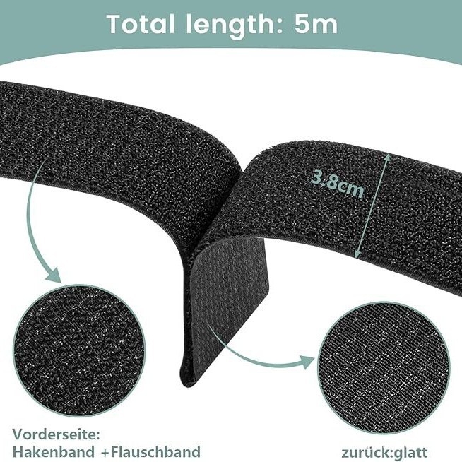 Snowboard diržai iš nailono-poliesterio 50/50 su Velcro, universalūs naudoti avalynės, kuprinių ir namų saugojimui, prekės ženklas Run Quickly