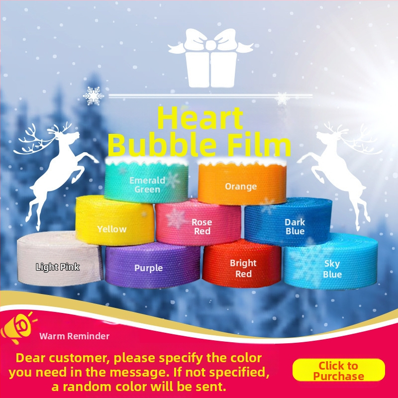 Балонен филм, ролка, екстра дебел, ширина 60 см × дължина 36 м, средни балони, диаметър 1,5 см, височина 3 мм