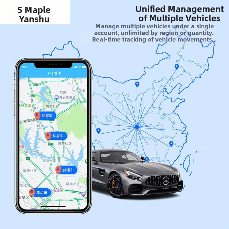 GF08 автомобилен GPS локатор с точност на позициониране 5 м; аларми: вибрация, мобилна аларма, геозона, превишена скорост; 72 ч полимерна батерия; вградена антена; карти Google, Gaode, Baidu