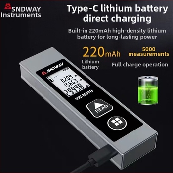 Μετρητής απόστασης λέιζερ SW-M30A από SNDWAY/Deep Dawei, υπέρυθρος λέιζερ μετρητής απόστασης, εμβέλεια 30 m, ακρίβεια ±5 mm + απόσταση/10 000