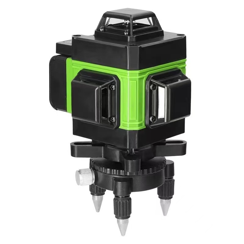 16-лъча инфрачервен лазерен нивелир, преносим, за монтаж на пода и върху стена