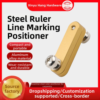 Метална линейка с регулируем ограничител и указател за маркиране за дърводелство – модел 5090