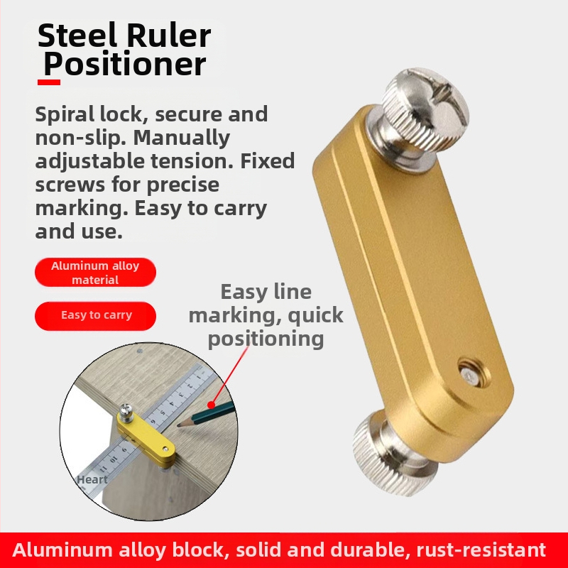 Метална линейка с регулируем ограничител и указател за маркиране за дърводелство – модел 5090