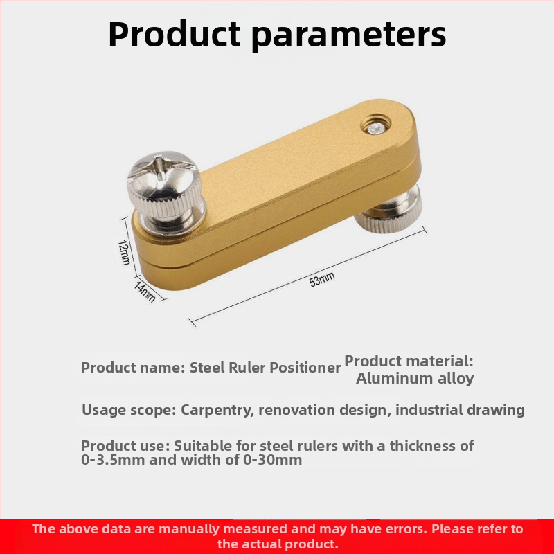 Метална линейка с регулируем ограничител и указател за маркиране за дърводелство – модел 5090