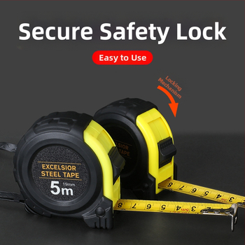 Μετρητής ταινίας με επίστρωση, διπλή κλίμακα μετρική-Imperial, 5 μ. μήκος, ενισχυμένος και ανθεκτικός στην πτώση