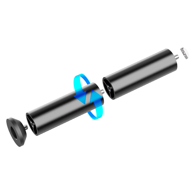 Колона за повдигане за лазерно гравиране — метална цилиндрична подложка, стабилна трипод база с мека подложка