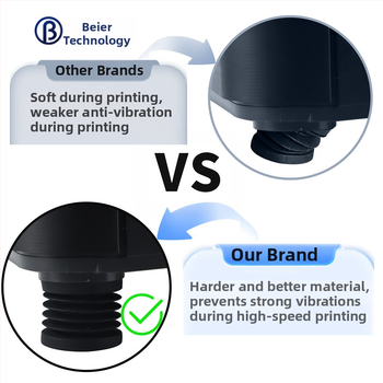 Резинови подложки за крака за Bambu Lab X1 Series/P1P – демпфиране на вибрациите