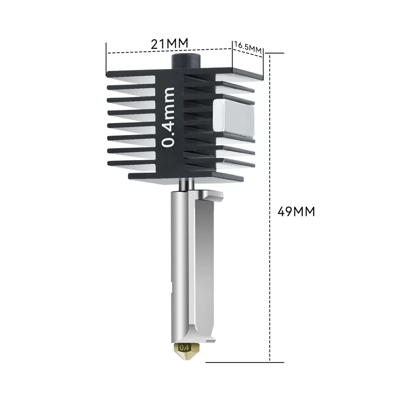 Горещ край A1/A1 MINI със смeняем месингов накрайник, високоскоростна глава за печат, монтажна нагряваща плоча