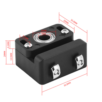 Аксесоар за 3D принтер: скоба за Z-оста, за 8 мм водещ винт, инжекционно формована