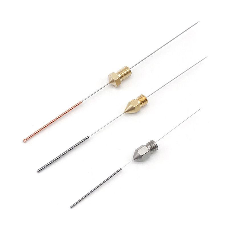 MK8 месингов закален накрайник за 3D принтер – печатна глава и комплект за почистване