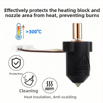 Силиконов изолационен ръкав за нагревателен блок Creality K1/K1 Max – висока температурна устойчивост и равномерно задържане на топлината