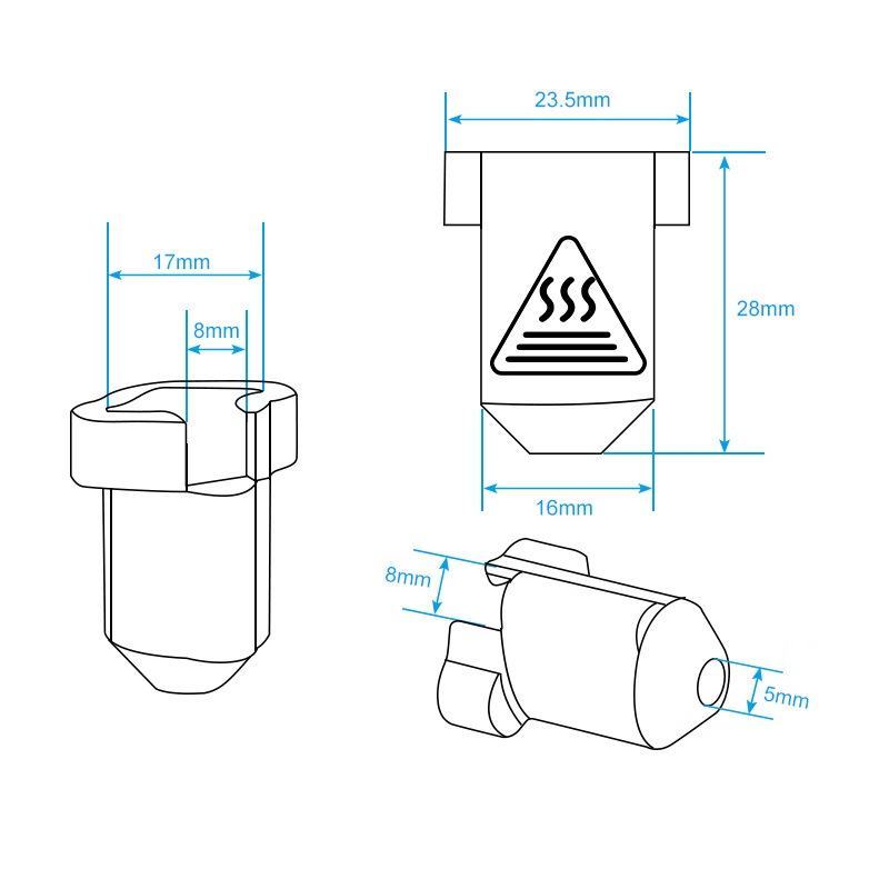 Силиконов изолационен ръкав за нагревателен блок Creality K1/K1 Max – висока температурна устойчивост и равномерно задържане на топлината