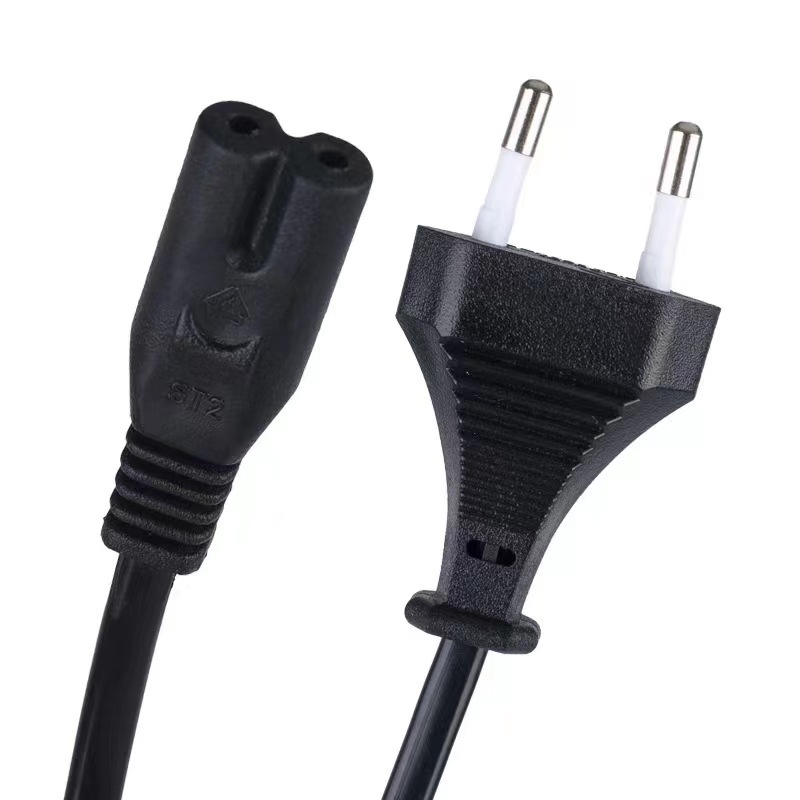 Захранващ кабел FH модел 001, VD-сертифициран европейски кабел със скандинавски, германски и френски щепсели, OEM