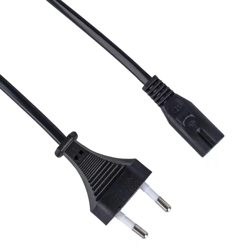 Захранващ кабел FH модел 001, VD-сертифициран европейски кабел със скандинавски, германски и френски щепсели, OEM