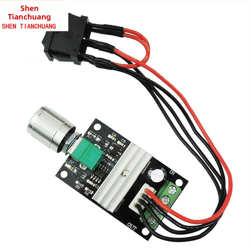 PWM регулатор на скоростта за DC мотор 6V–24V, 3A, напред/назад с превключвател