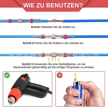 Σετ θερμοσυσφικτών σφαιριδίων συγκόλλησης για ακροδέκτες, αδιάβροχο, μάρκα Le, μοντέλο Heat Shrinkable Terminal