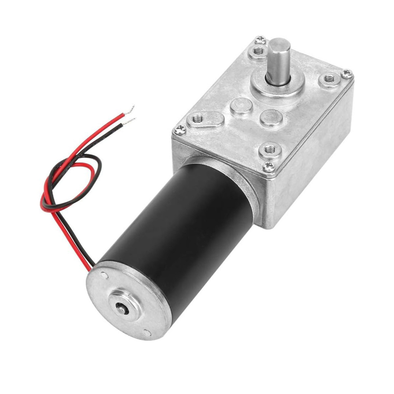 12V DC variklis su sriegiu reduktoriumi, didelis sukimo momentas, atbulinė operacija